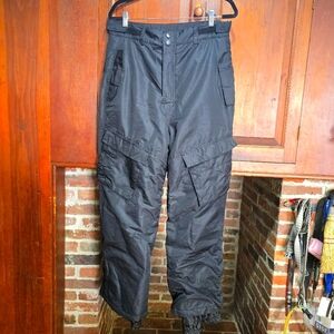 SNOZU Black Snow Pants - Medium - Pockets!
